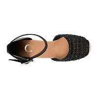 Journee Collection Sierra Womens Round Wedge Heel Pumps