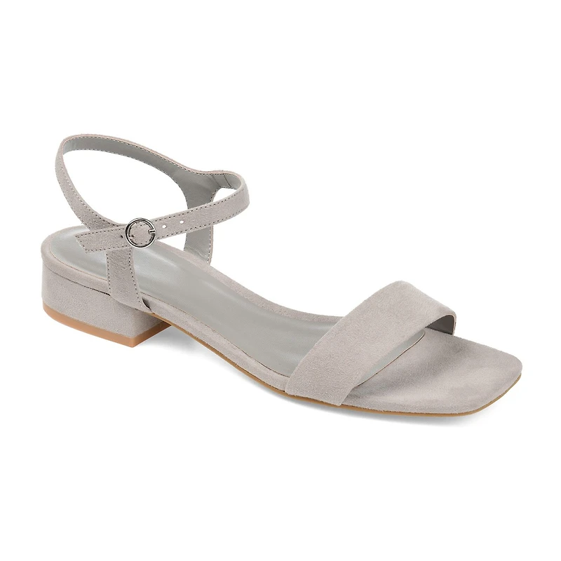 Journee Collection Beyla Womens Round Open Toe Block Heel Pumps