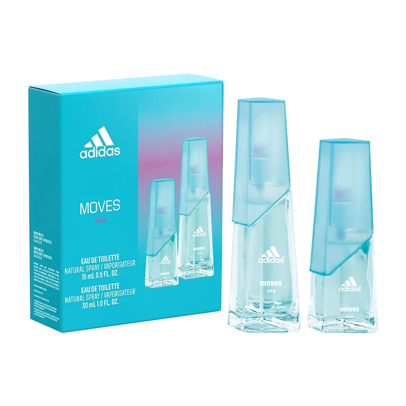 adidas Moves For Her Eau De Toilette 2-Pc Gift Set ($34 Value) Perfume Set