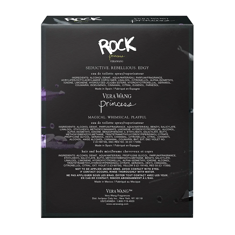 Vera Wang Princess + Rock Princess Eau De Toilette 3-Pc Gift Set ($31 Value) Perfume Set