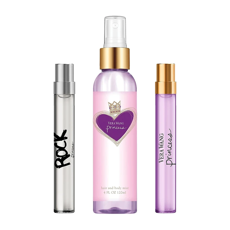 Vera Wang Princess + Rock Princess Eau De Toilette 3-Pc Gift Set ($31 Value) Perfume Set