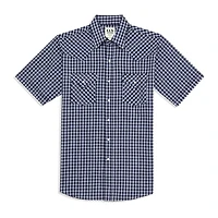 Ely Cattleman Classic Check Mens Short Sleeve Western Shirt
