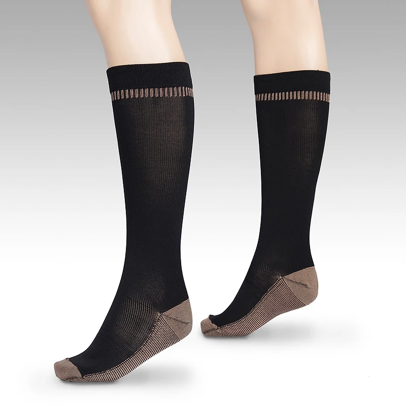 Travelon Copper Infused Large Compression Socks
