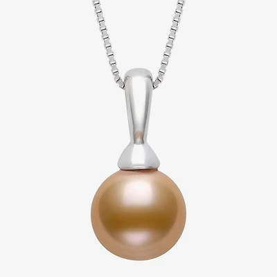 Womens Cultured Freshwater Pearl Sterling Silver Ball 18 Inch Pendant Necklace