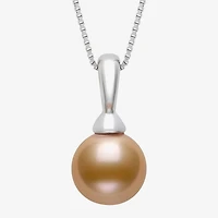 Womens Cultured Freshwater Pearl Sterling Silver Ball 18 Inch Pendant Necklace