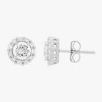 1 CT. T.W. Lab Grown White Diamond 14K Gold Round Stud Earrings