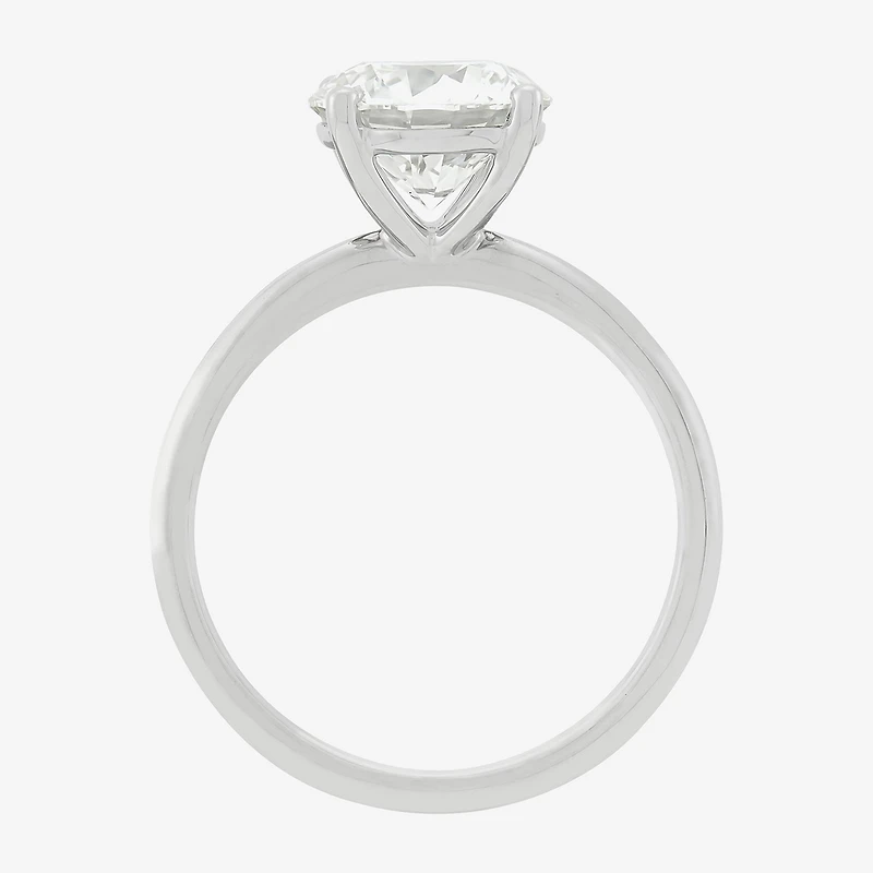 Womens 2 1/2 CT. T.W. Lab Grown White Diamond 14K Gold Round Solitaire Engagement Ring