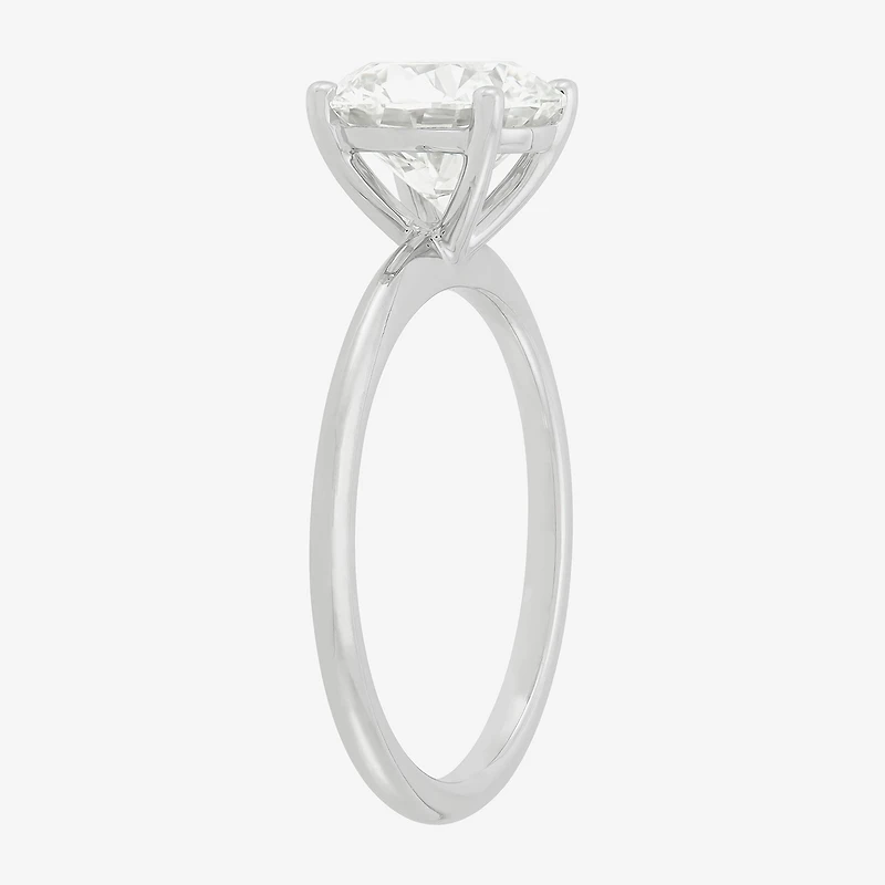 Womens 2 1/2 CT. T.W. Lab Grown White Diamond 14K Gold Round Solitaire Engagement Ring