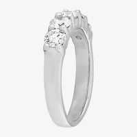 Womens 1 CT. T.W. Lab Grown White Diamond 14K White Gold Band