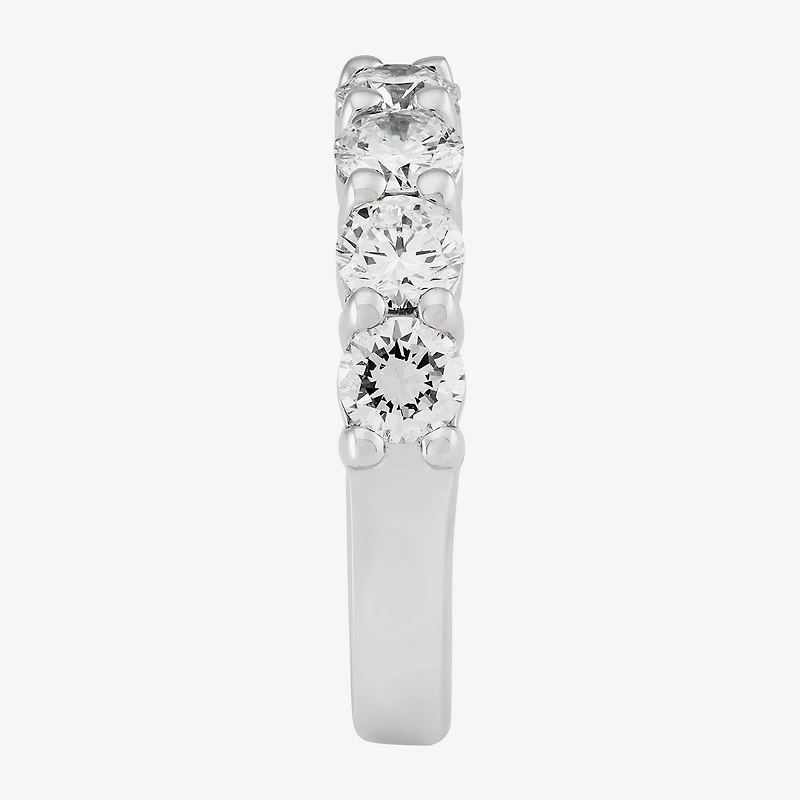 Womens 1 CT. T.W. Lab Grown White Diamond 14K White Gold Band