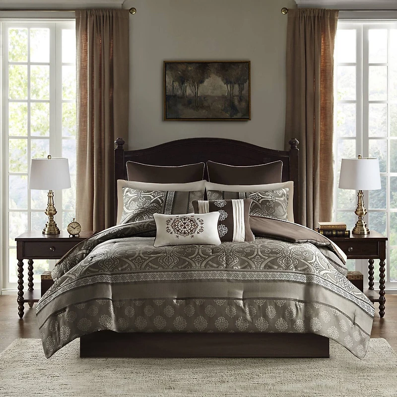 Madison Park Essentials Alexine 16-pc. Complete Bedding Set with Sheets