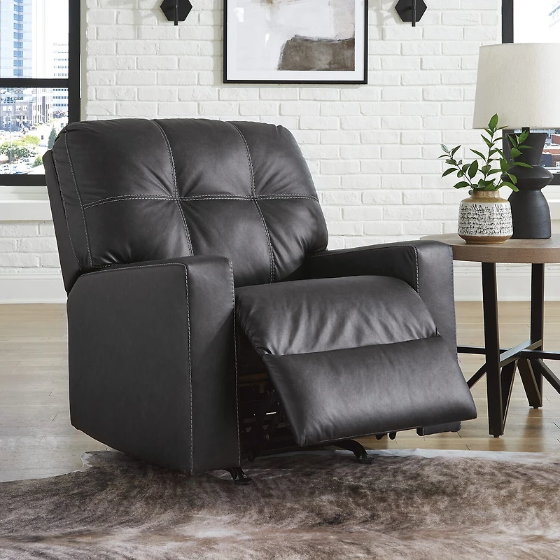 Signature Design by Ashley Barlin Mills Manual Rocker Recliner