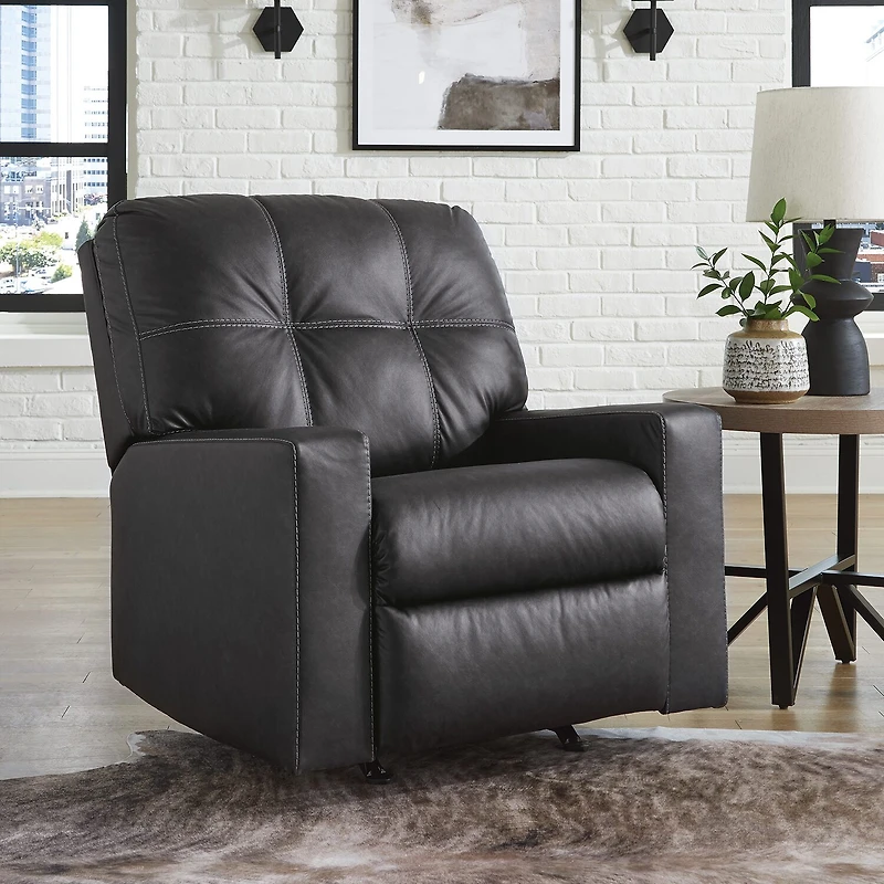Signature Design by Ashley Barlin Mills Manual Rocker Recliner