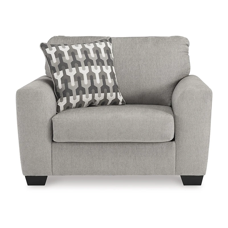 Signature Design by Ashley Avenal Park Upholstered Oversized Chair in Gray