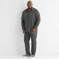 Stylus Mens Long Sleeve Regular Fit Big and Tall Button-Down Shirt