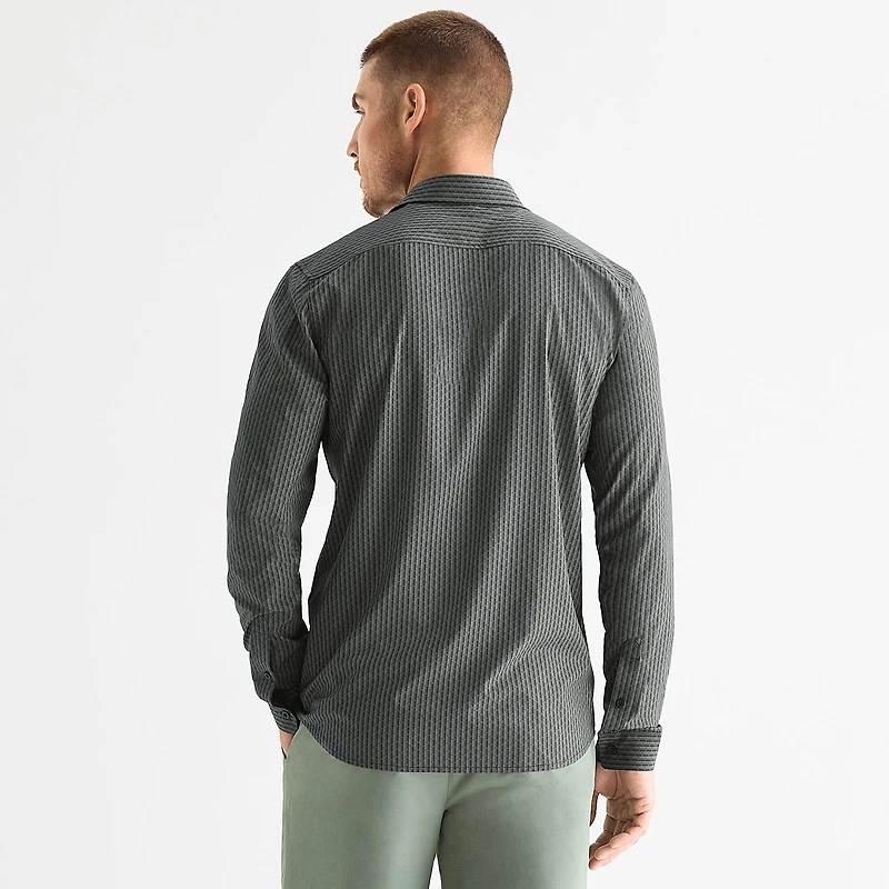 Stylus Mens Long Sleeve Regular Fit Button-Down Shirt