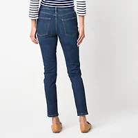 St. John's Bay Womens Tall Mid Rise Skinny Fit Jean