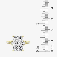 Grown Gorgeous (F / Vs2) Womens 7 Ct.T.W. Lab White Diamond 14K Gold Rectangular Side Stone Engagement Ring