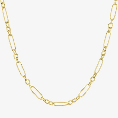 Charmed by Diamond Addiction Womens 14K Gold Over Silver 18 Inch Link Chain Necklace