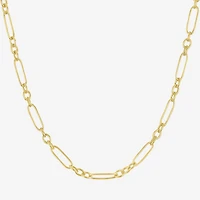 Charmed by Diamond Addiction Womens 14K Gold Over Silver 18 Inch Link Chain Necklace
