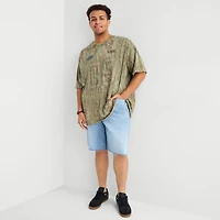 Arizona Mens Crew Neck Short Sleeve Boxy Fit Big and Tall Graphic T-Shirt