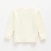 Okie Dokie Baby Girls Round Neck Long Sleeve Pullover Sweater