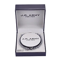 J.P. Army Men's Jewelry Stainless Steel 8 1/2 Inch Cable Chain Bracelet