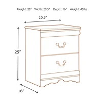 Signature Design by Ashley® Anarasia 2-Drawer Nightstand