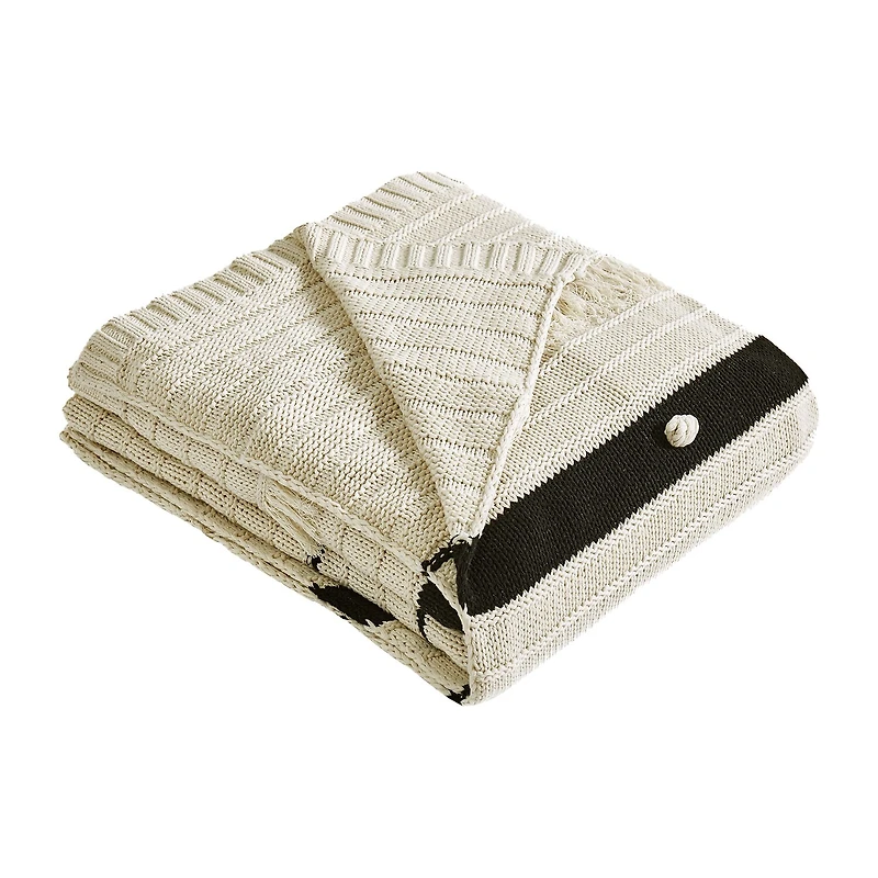 Modern Threads 100 Cotton Knit Tarek Midweight Throw