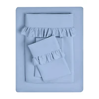 Swift Home Ultra Glam Soft Ruffle Hem Deep Pocket Sheet Set