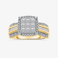 Womens 1 CT. T.W. Natural White Diamond 14K Gold Engagement Ring