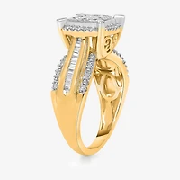 Womens 1 CT. T.W. Natural White Diamond 14K Gold Engagement Ring