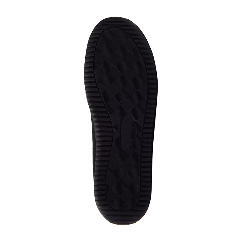 Dearfoams Mens Pierce Microsuede Moc with Tie Slippers