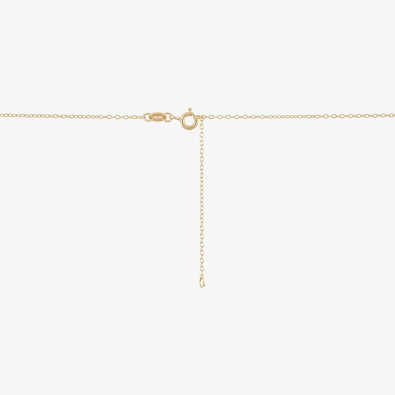 Womens White Cultured Freshwater Pearl 14K Gold Over Silver Sterling Silver 18 Inch Pendant Necklace