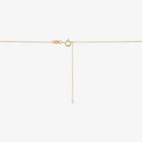 Womens White Cultured Freshwater Pearl 14K Gold Over Silver Sterling Silver 18 Inch Pendant Necklace