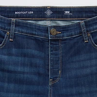 St. John's Bay Womens Plus Mid Rise Adaptive Bootcut Easy-on + Easy-off Jean