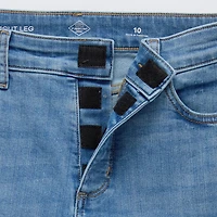 St. John's Bay Womens Mid Rise Adaptive Bootcut Easy-on + Easy-off Jean