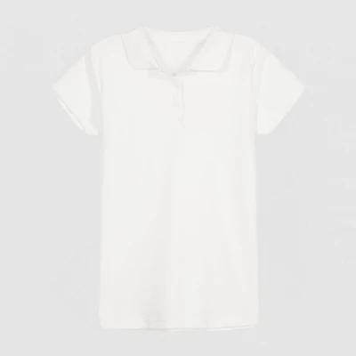 IZOD Pique Little & Big Kid Girls Easy-on + Easy-off Sensory Friendly Short Sleeve Regular Fit Adaptive Polo Shirt