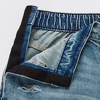 Arizona Airy Drape Womens Juniors Low Rise Adaptive Easy-on + Easy-off Baggy Fit Jean