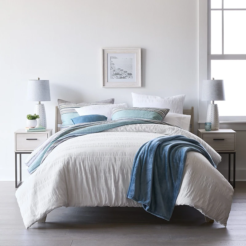 Home Expressions Crinkle Texture Comforter Set