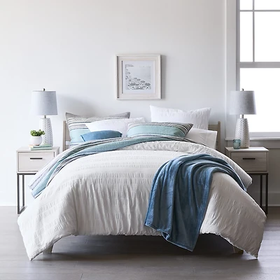 Home Expressions Crinkle Texture Comforter Set
