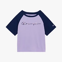 Champion Big Kid Girls Crew Neck Short Sleeve Loose Fit Graphic T-Shirt
