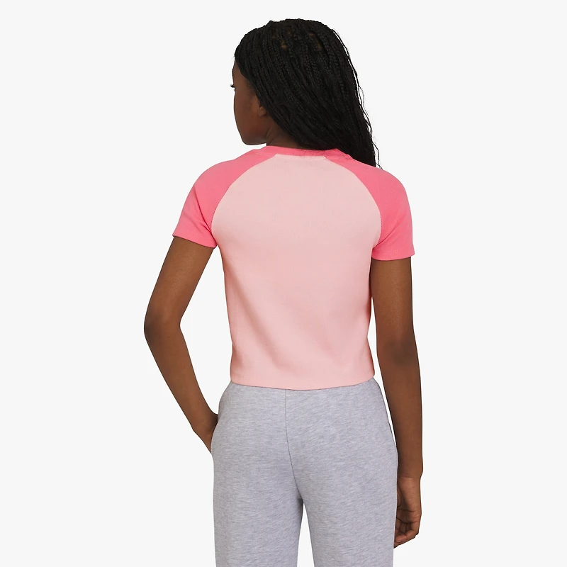 Champion Big Kid Girls Crew Neck Short Sleeve Slim Fit Graphic T-Shirt