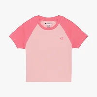 Champion Big Kid Girls Crew Neck Short Sleeve Slim Fit Graphic T-Shirt