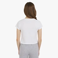 Champion Big Kid Girls Crew Neck Short Sleeve Slim Fit Graphic T-Shirt