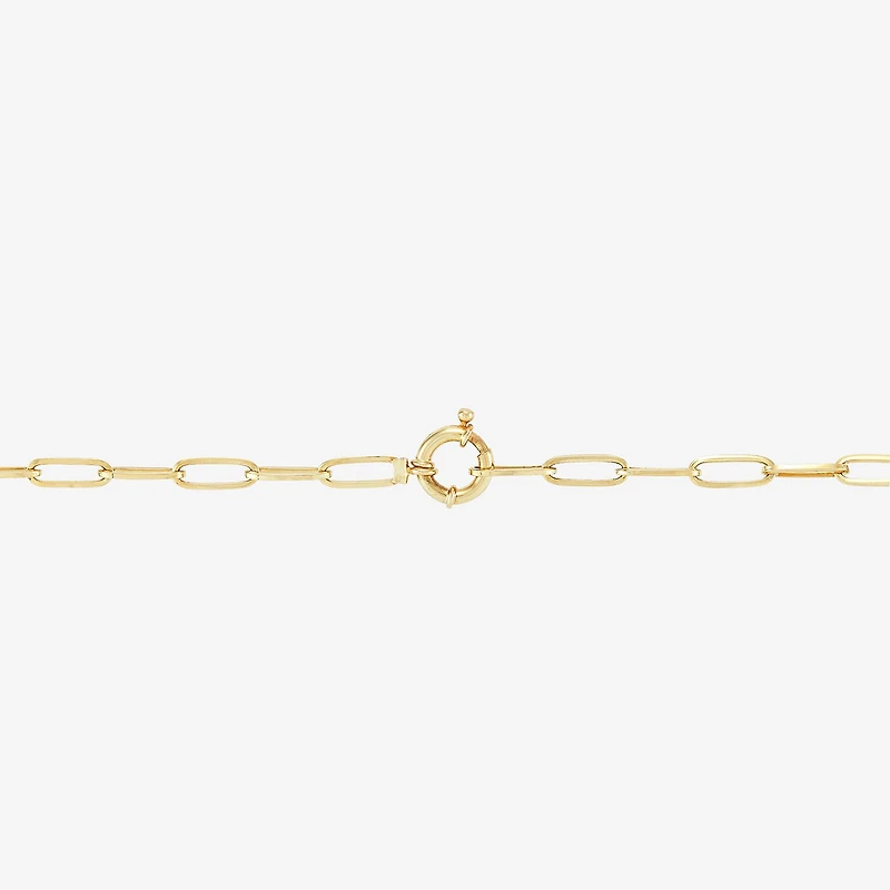 Limited Quantities! Womens 14K Gold 16 Inch Paperclip Chain Necklace