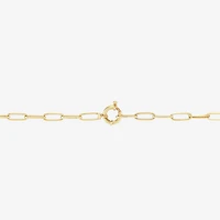Limited Quantities! Womens 14K Gold 16 Inch Paperclip Chain Necklace
