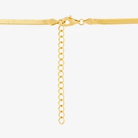 Limited Quantities! Womens White Diamond 14K Gold Over Silver 18 Inch Chevron Necklace