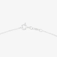 Limited Quantities! Womens White Diamond Sterling Silver 18 Inch Y Necklace