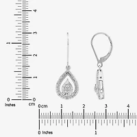 Limited Quantities! Womens 1/10 CT. T.W. Natural White Diamond Sterling Silver Drop Earrings